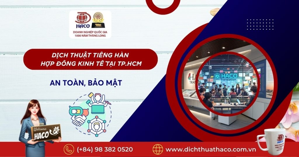 Dich Thuat Tieng Han Hop Dong Kinh Te Tai Tp Hcm An Toan Bao Mat