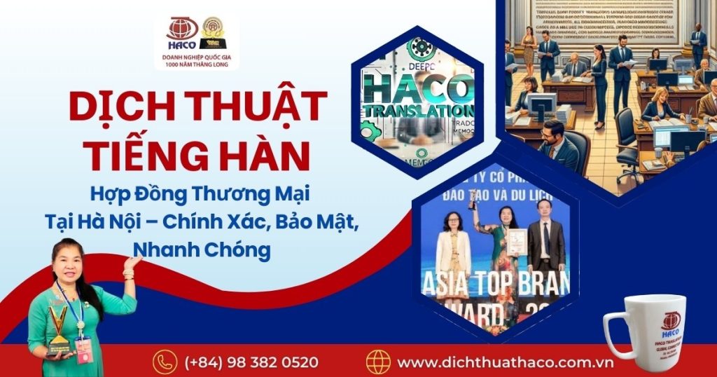 Dich Thuat Tieng Han Hop Dong Thuong Mai Tai Ha Noi