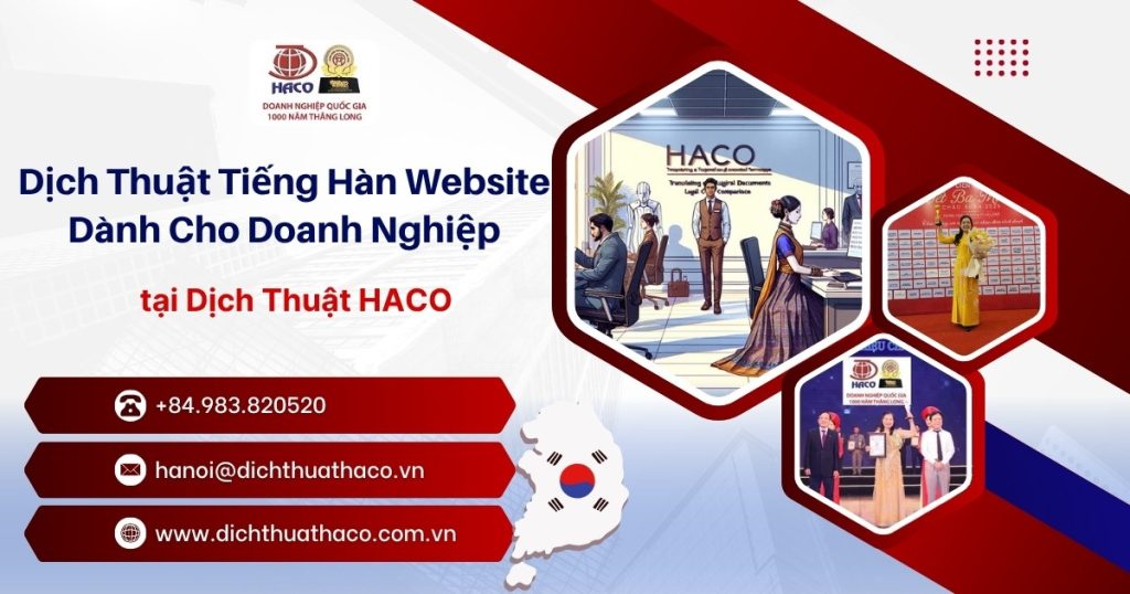 Dich Thuat Tieng Han Website Danh Cho Doanh Nghiep