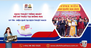 Dịch Thuật Tiếng Nhật Hồ Sơ Thầu Tại Đồng Nai