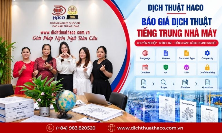 Dịch Thuật Tiếng Trung Nhà Máy Cho Doanh Nghiệp Trung Quốc | HACO 7 dich thuat tieng trung nha may 6