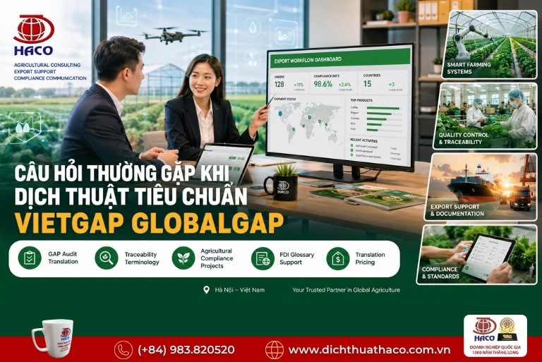 Dịch thuật tiêu chuẩn VietGAP GlobalGAP 8 Dịch thuật tiêu chuẩn VietGAP GlobalGAP