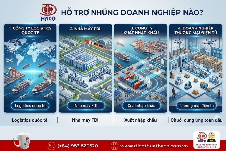 Dịch thuật tờ khai hải quan mã HS
