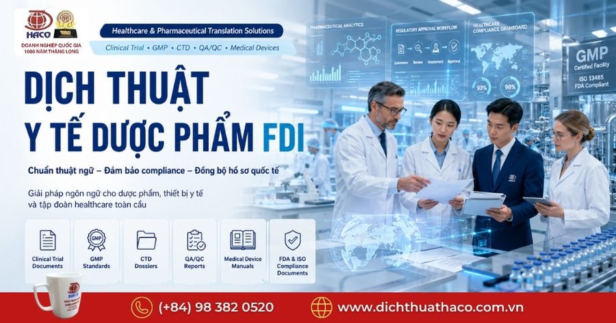 Dịch thuật y tế dược phẩm FDI