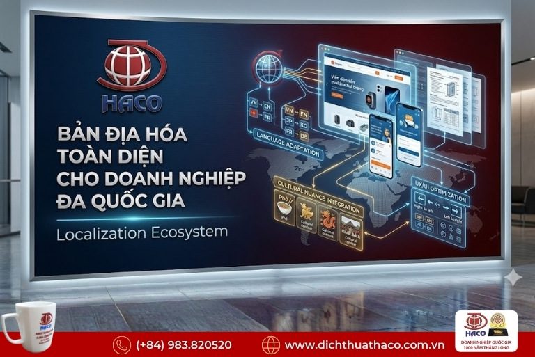 Dịch vụ bản địa hóa ngôn ngữ doanh nghiệp