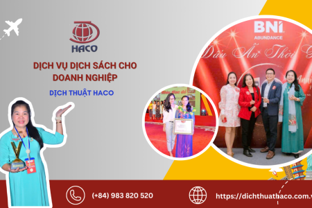 DỊch VỤ DỊch SÁch Cho Doanh NghiỆp Uy Tín Nhanh Chóng. Dịch Thuật Haco