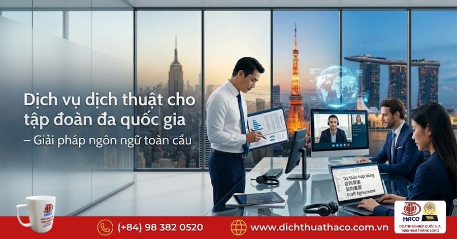 Dịch vụ dịch thuật cho tập đoàn đa quốc gia