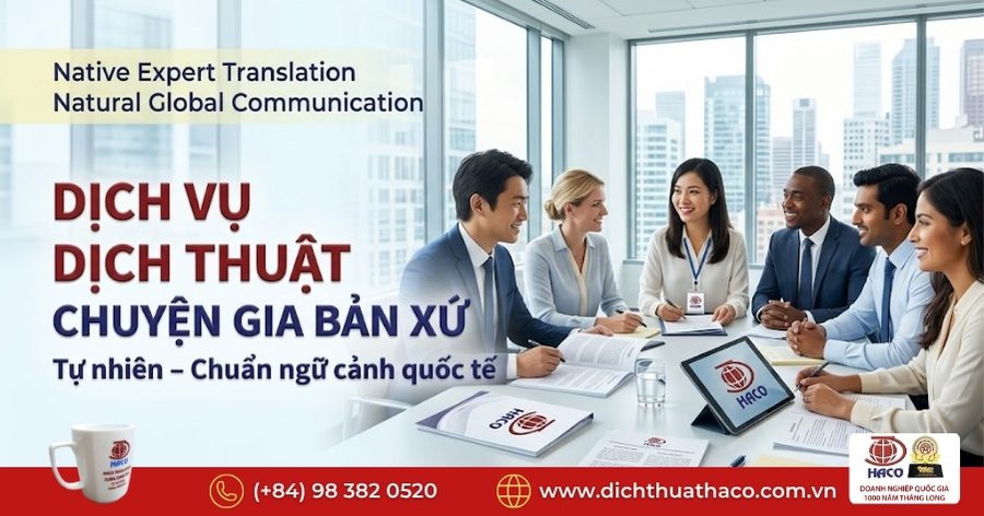 Dịch vụ dịch thuật chuyên gia người bản xứ
