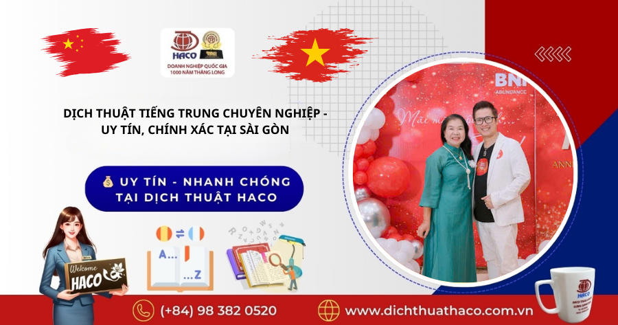 Dịch Vụ Dịch Thuật Tiếng Trung Chuyên Nghiệp