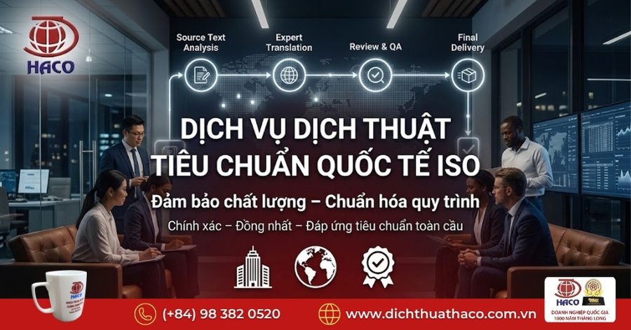 Dịch vụ dịch thuật tiêu chuẩn quốc tế ISO