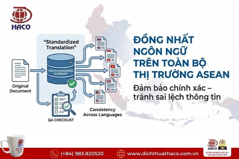 Dịch vụ dịch thuật top brand ASEAN