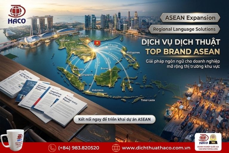 Dịch vụ dịch thuật top brand ASEAN