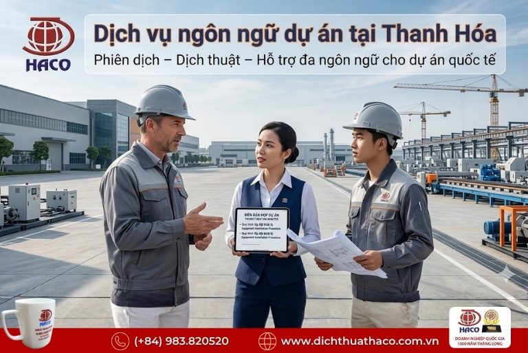 Dịch vụ ngôn ngữ dự án tại Thanh Hóa