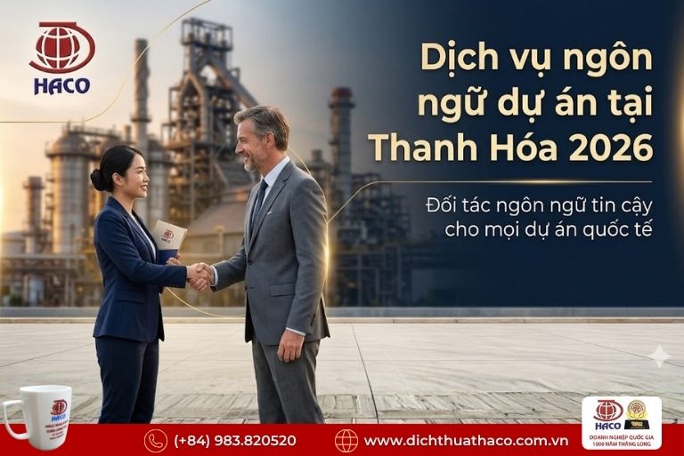 Dịch vụ ngôn ngữ dự án tại Thanh Hóa
