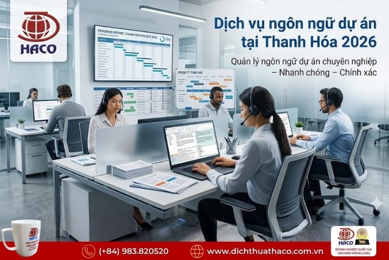 Dịch vụ ngôn ngữ dự án tại Thanh Hóa