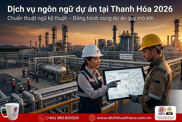 Dịch vụ ngôn ngữ dự án tại Thanh Hóa