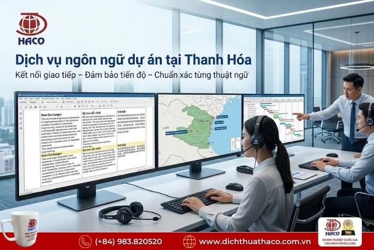 Dịch vụ ngôn ngữ dự án tại Thanh Hóa