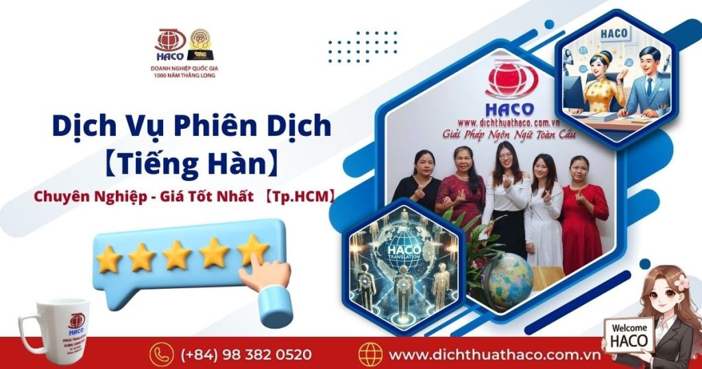 Dich Vu Phien Dich Tieng Han Gia Tot Nhat Tp Hcm