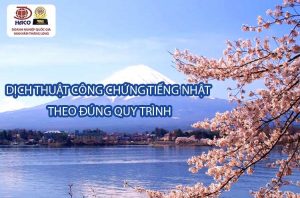 Dịch thuật công chứng tiếng Nhật