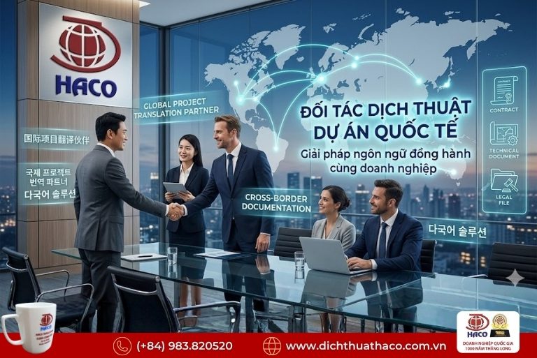 Đối tác dịch thuật dự án quốc tế
