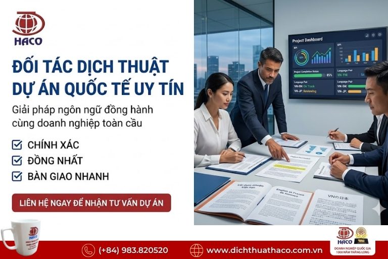 Đối tác dịch thuật dự án quốc tế