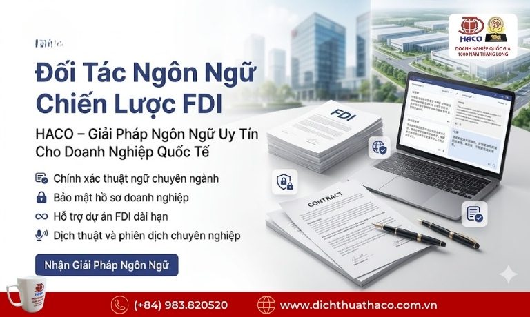 Đối Tác Ngôn Ngữ Chiến Lược FDI