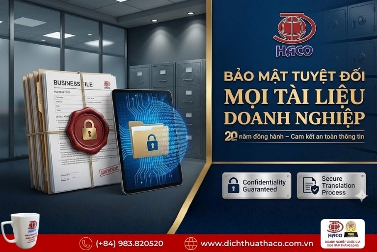 Đơn vị dịch thuật 20 năm kinh nghiệm