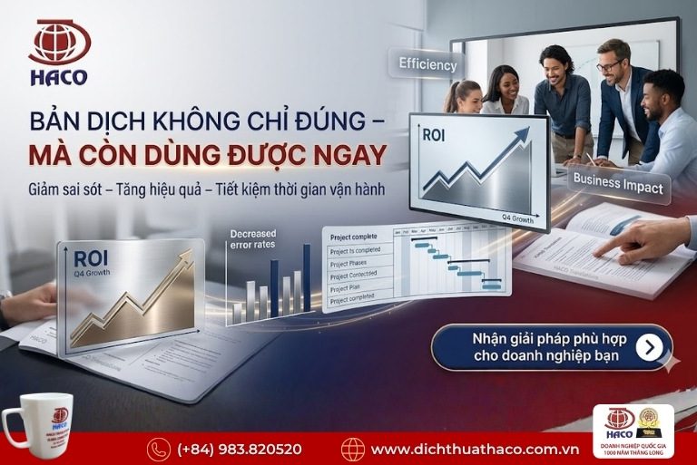 Đơn vị dịch thuật 20 năm kinh nghiệm