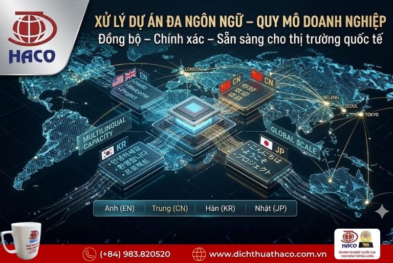 Đơn vị dịch thuật 20 năm kinh nghiệm