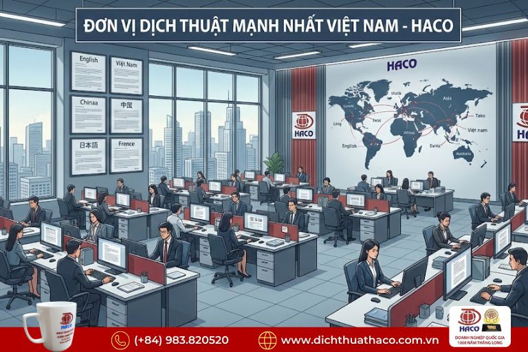 Đơn vị dịch thuật mạnh nhất Việt Nam – Uy tín, chuyên nghiệp