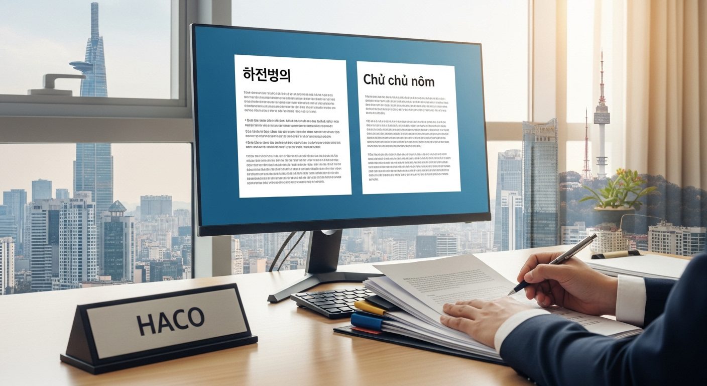 dịch vụ dịch tiếng hàn chuyên nghiệp
