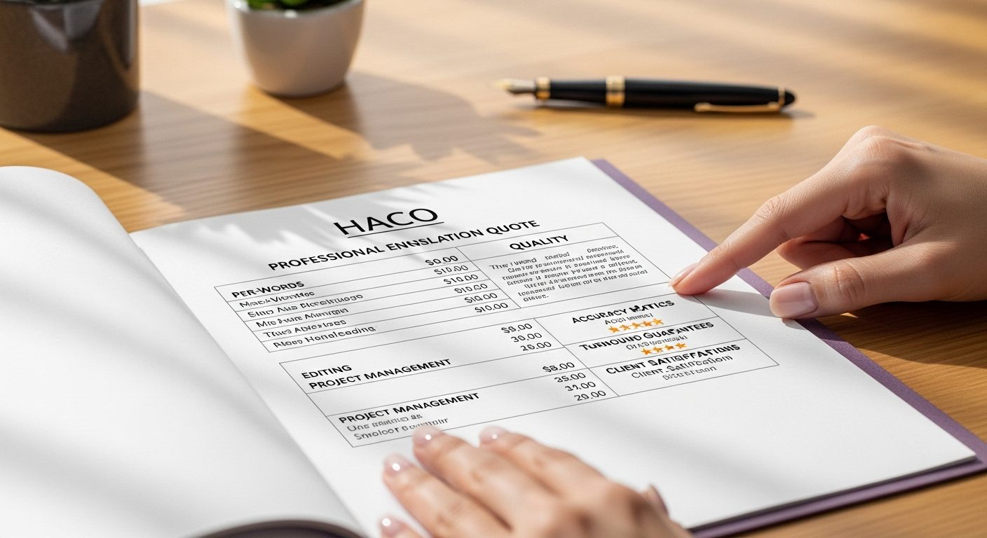 báo giá dịch thuật tiếng anh
