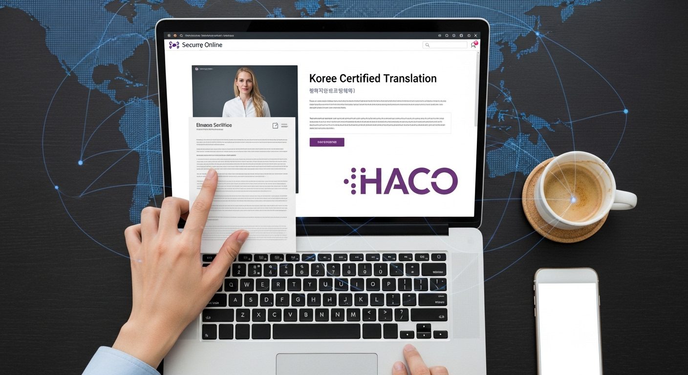 dịch công chứng tiếng hàn online