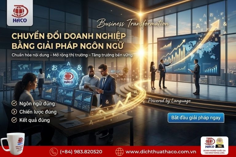 Giải pháp dịch thuật toàn diện cho doanh nghiệp