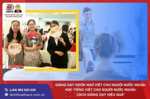 Giang Day Ngon Ngu Viet Cho Nguoi Nuoc Ngoai Hoc Tieng Viet
