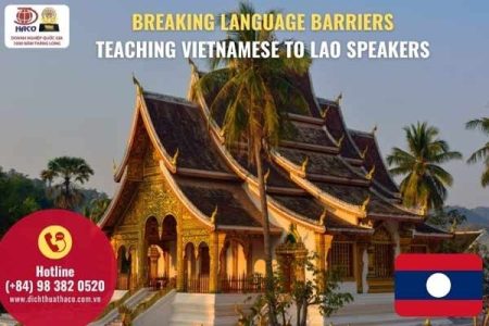 Haco Breaking Language Barriers Teaching Vietnamese To Lao