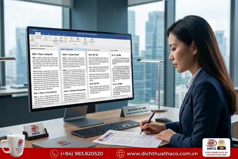 Dịch Thuật Hợp Đồng Kinh Tế Đa Ngôn Ngữ Hải Phòng