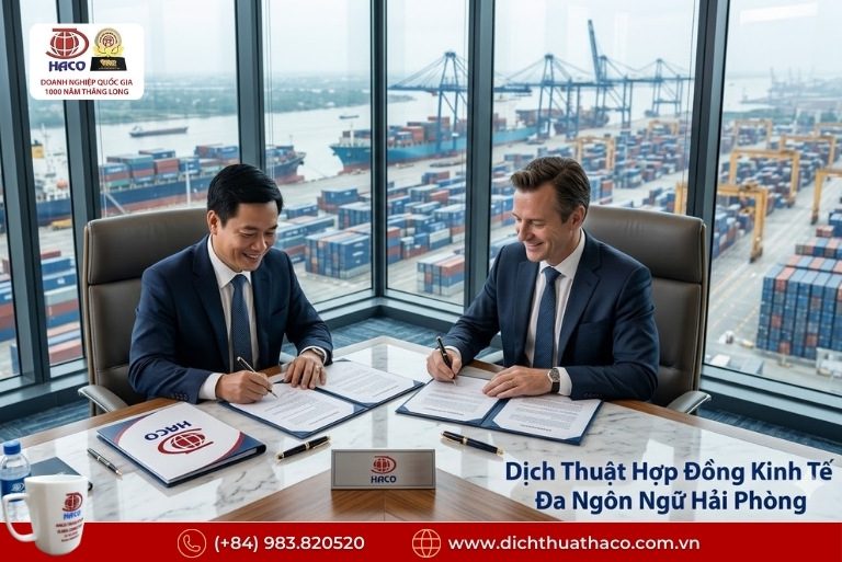 Dịch Thuật Hợp Đồng Kinh Tế Đa Ngôn Ngữ Hải Phòng