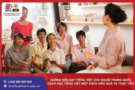 dạy tiếng Việt cho người Trung Quốc