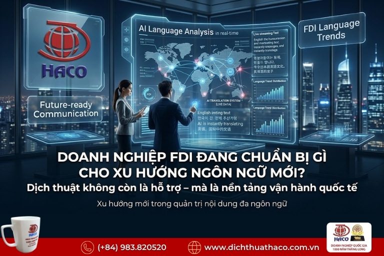 Phân tích thị trường dịch thuật cho doanh nghiệp FDI – Xu hướng, nhu cầu và giải pháp ngôn ngữ 6 Phân tích thị trường dịch thuật cho doanh nghiệp FDI