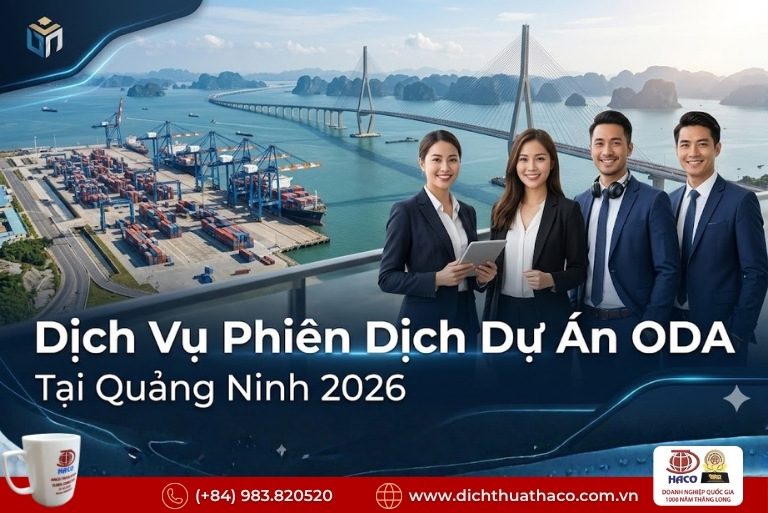 Phiên dịch dự án ODA tại Quảng Ninh