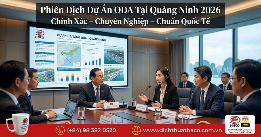 Phiên dịch dự án ODA tại Quảng Ninh