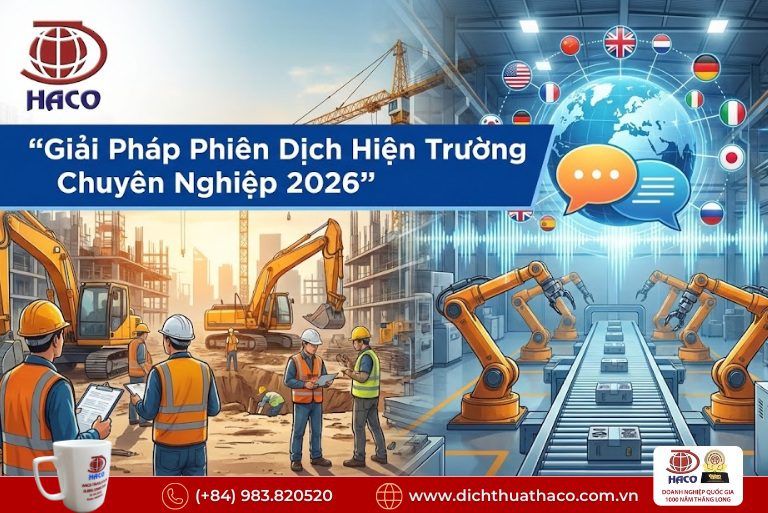 Phiên dịch hiện trường dự án Bình Dương