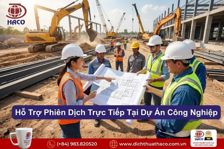 Phiên dịch hiện trường dự án Bình Dương
