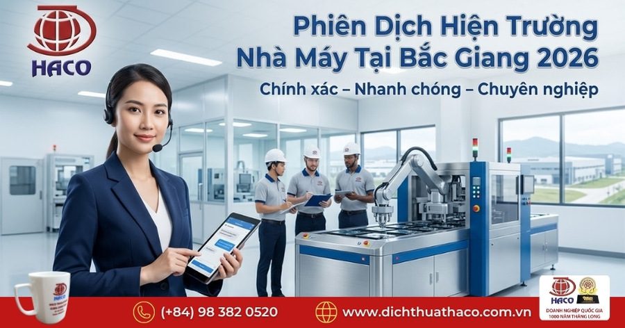 Phiên Dịch Hiện Trường Nhà Máy Tại Bắc Giang