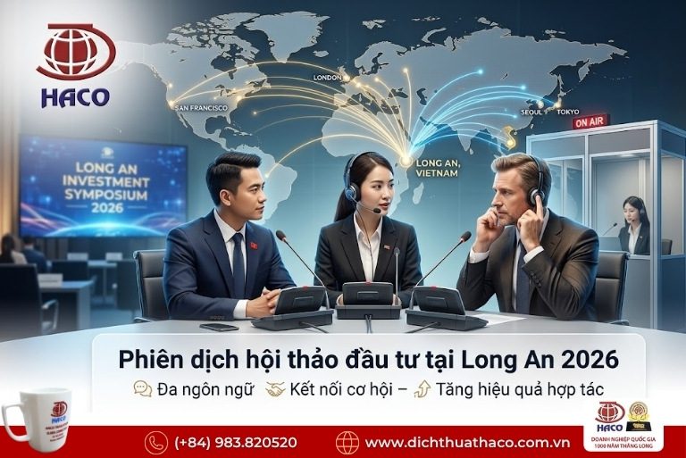 Phiên dịch hội thảo đầu tư tại Long An