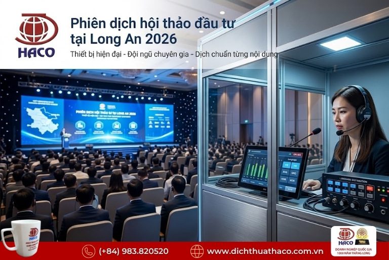 Phiên dịch hội thảo đầu tư tại Long An