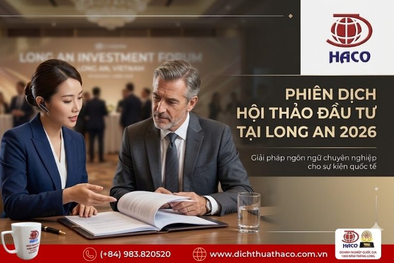 Phiên dịch hội thảo đầu tư tại Long An