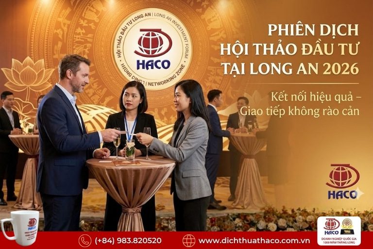 Phiên dịch hội thảo đầu tư tại Long An