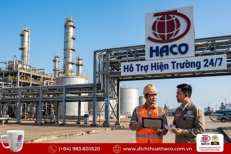 Phiên dịch kỹ thuật tại KCN Nghi Sơn 2026 tại Haco 6 Phiên dịch kỹ thuật tại KCN Nghi Sơn